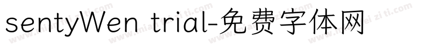 sentyWen trial字体转换